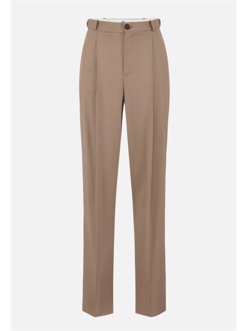 GABARDINE TROUSERS ELISABETTA FRANCHI | PA17661E2229 argilla